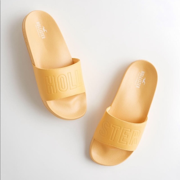 hollister slide sandals
